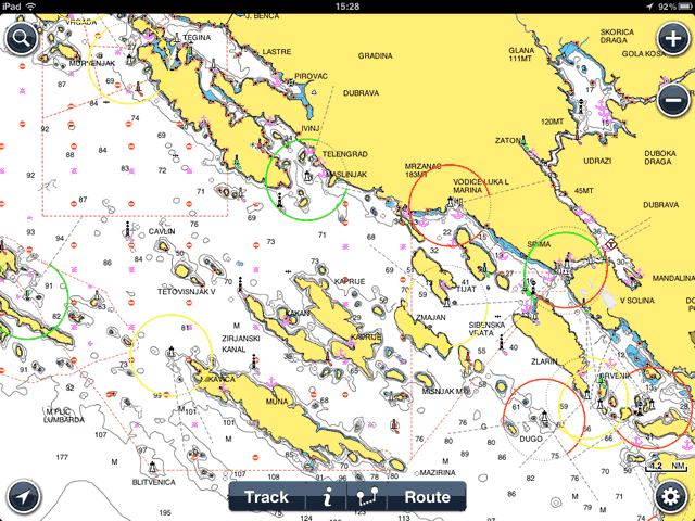 Navionics Chart Legend