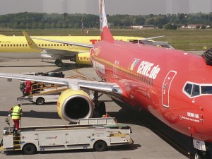 Unser TUI-Flieger nach Korfu