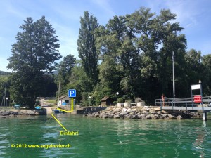 Der Hafen von Vaumarcus am Neuenburgersee ist sehr klein und familiär