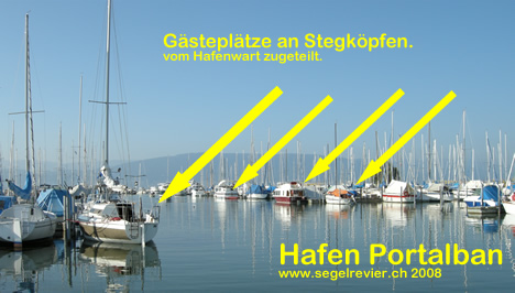 Portalban im Hafen