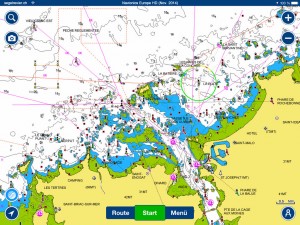 Navionics HD auf iPad Screenshot Saint Malo